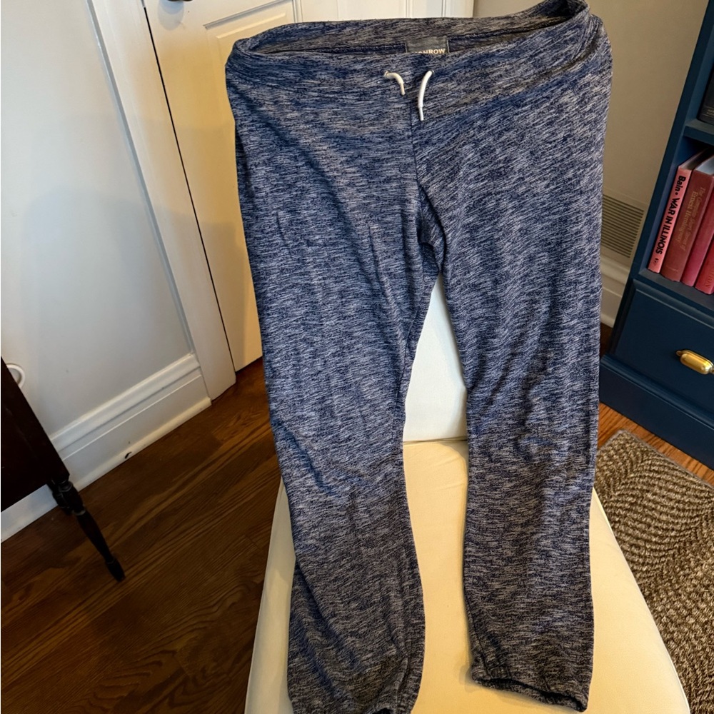 Monrow Dark Blue Flecked Jogger Pants - Picture 2 of 5